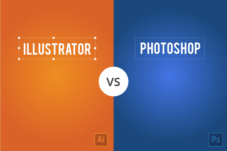 تفاوت بین نرم افزار photoshop با illustrator