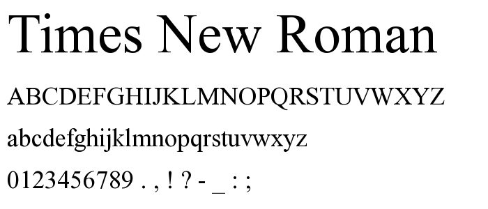 Шрифт 14 times new roman