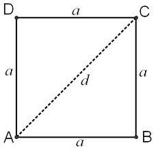 مربع تشکیل شده است از دو مثلث متوازی الاصلاع 