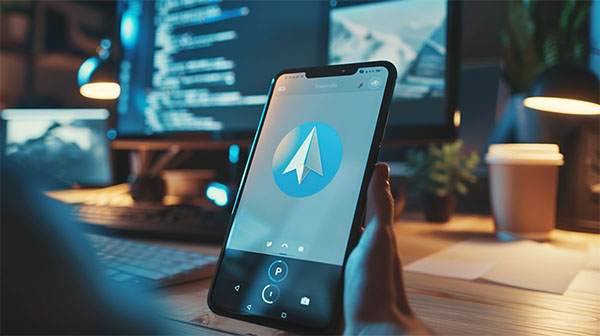 علامت تلگرام روی گوشی هوشمند