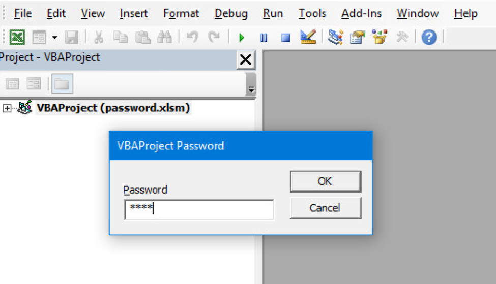 چگونه کلمه عبور فایل برنامه‌نویسی‌شده در اکسل (VBA) را بازیابی کنیم؟