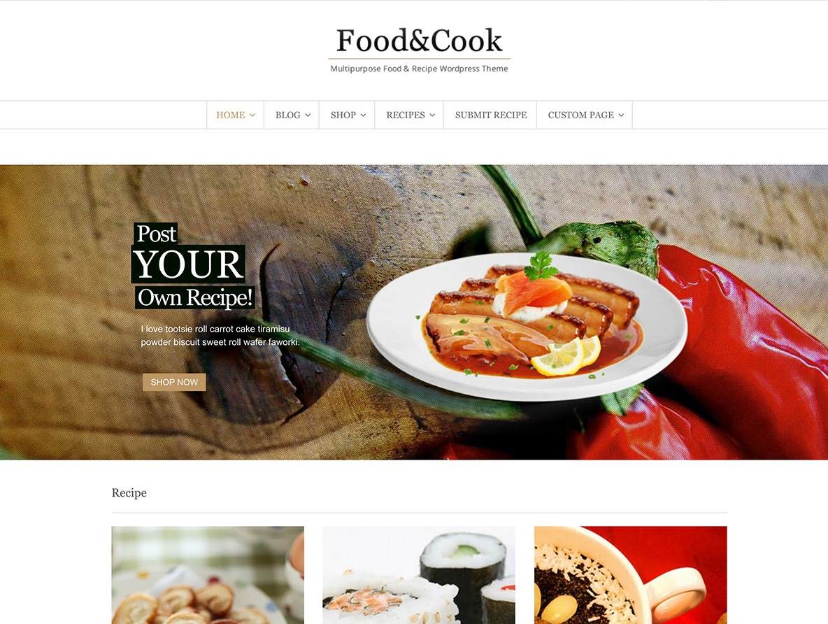 بهترین قالب‌های نمایش وردپرس برای وب‌سایت‌‌های آشپزی — بخش دوم
