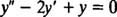 معادلات دیفرانسیل مرتبه دوم