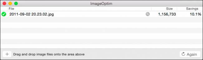 حذف ابر داده‌های فایل در ImageOptim