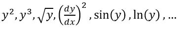 معادله دیفرانسیل غیر خطی