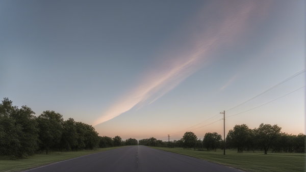 آسمان با ابری به شکل یک خط مستقیم (تصویر تزئینی مطلب رگرسیون خطی ساده)