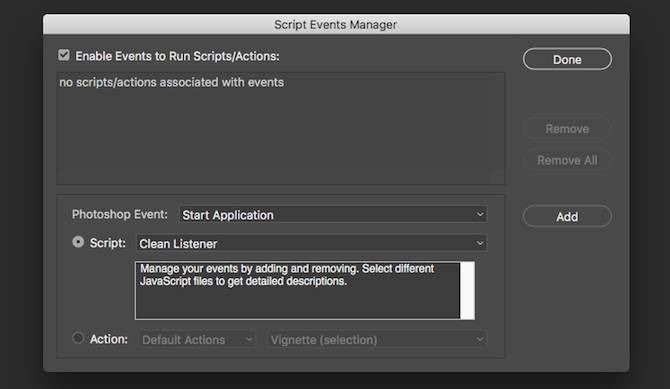 Script Event Manager