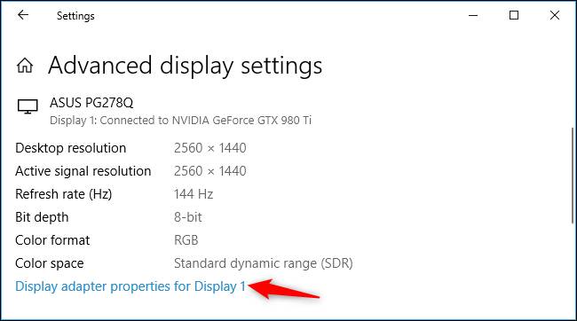 Display Properties