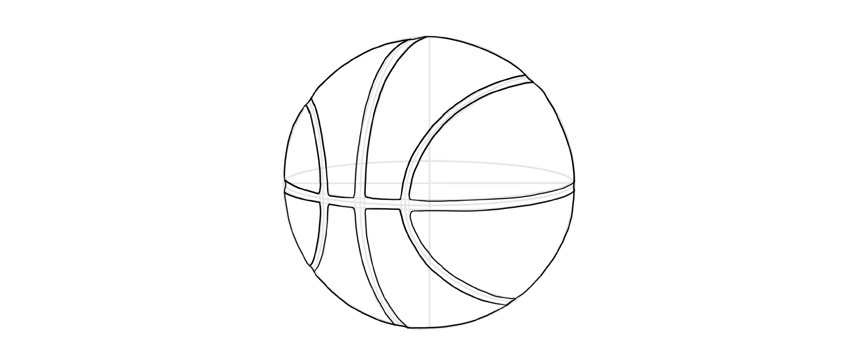 رسم توپ بسکتبال