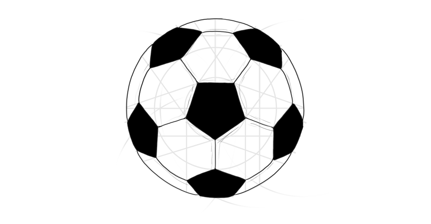 رسم توپ فوتبال