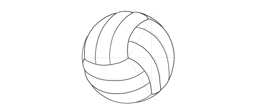 رسم توپ والیبال