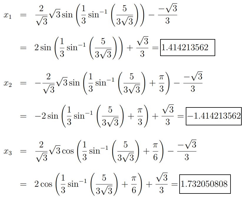 حل معادله درجه ۳