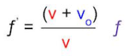 معادله اثر دوپلر