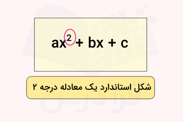 شکل استاندارد یک معادله درجه ۲ - حل معادله درجه دو