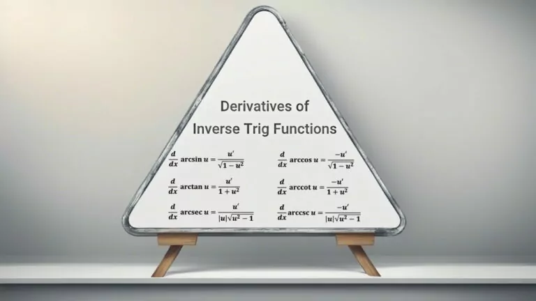مشتق توابع معکوس مثلثاتی — به زبان ساده