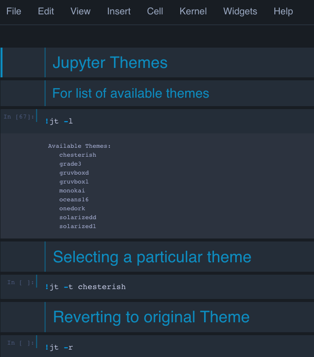 Jupyter Themes