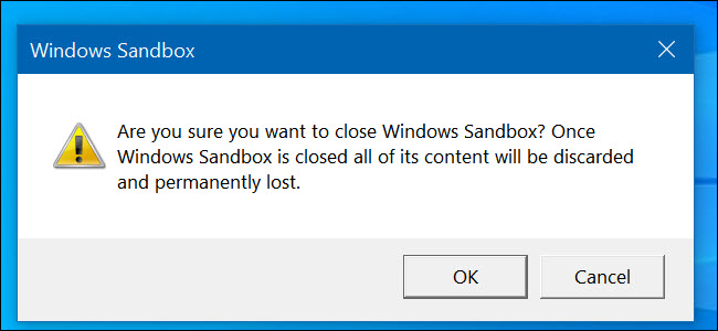 ویژگی Sandbox در ویندوز 10