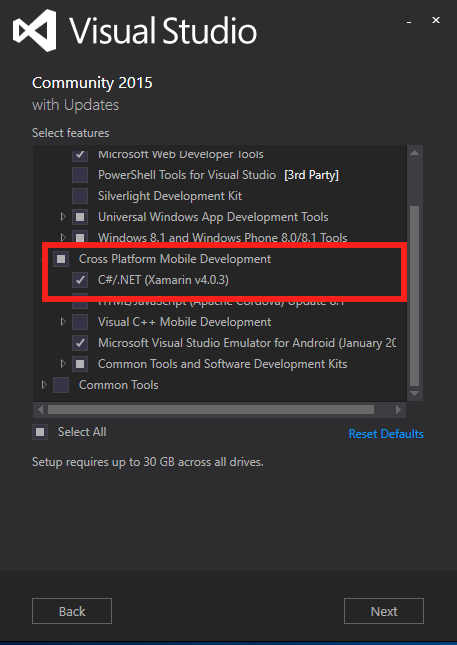 Installing Visual Studio 