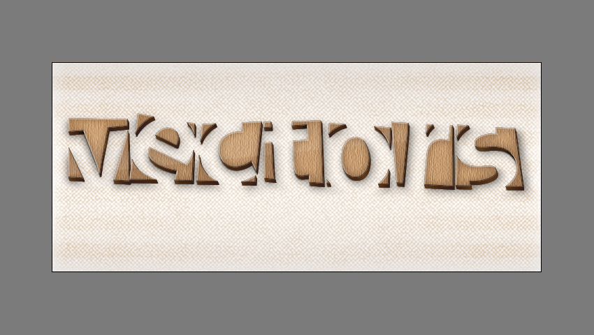 آموزش ایلاستریتور: طراحی متن با جلوه چوبی 