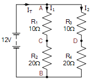 مدار تقسیم‌کننده ولتاژ دو طبقه