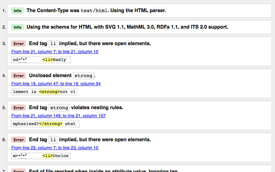 دیباگ کدهای HTML