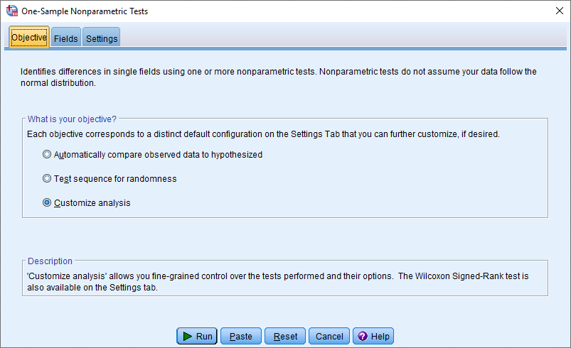 one sample nonparametric tests