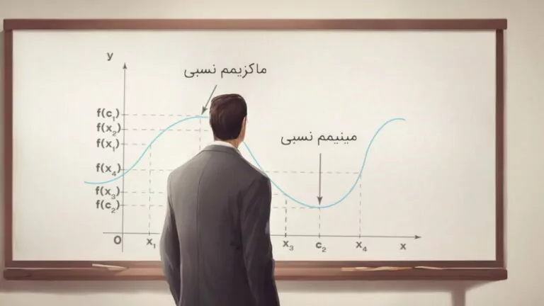 ماکزیمم و مینیمم نسبی تابع دو متغیره — به زبان ساده (+ دانلود فیلم آموزش رایگان)