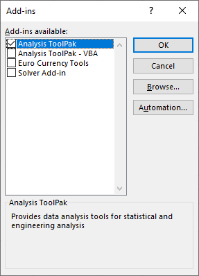 analysis toolpack