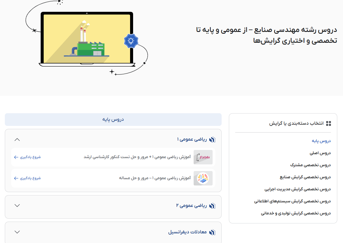 تصویر فیلم‌های آموزش دروس رشته مهندسی صنایع در فرادرس