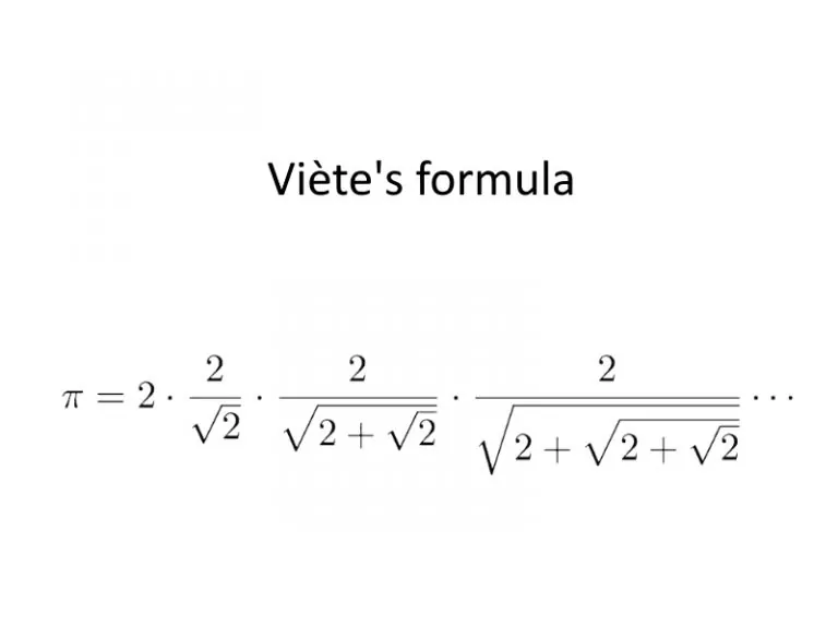 فرمول ویت (Viète&#8217;s formula) — به زبان ساده