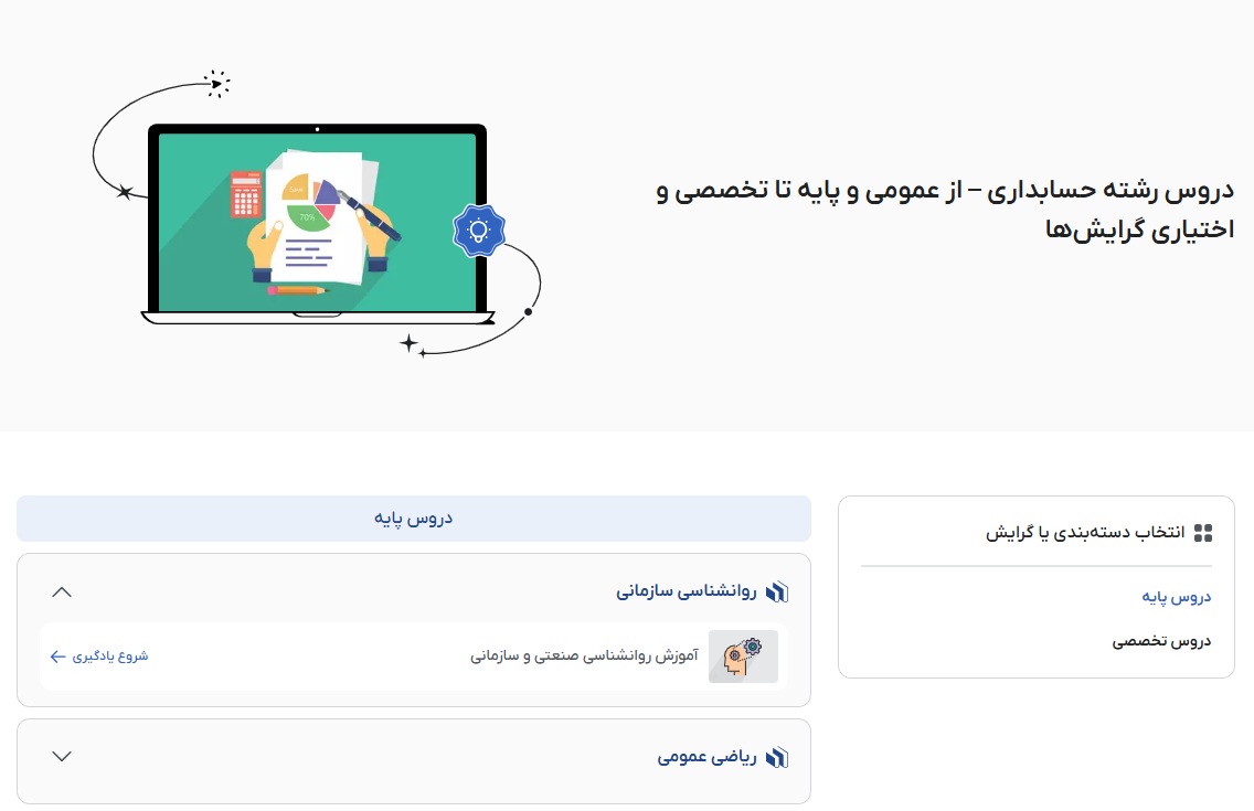 تصویر فیلم‌های‌ آموزش دروس حسابداری در فرادرس