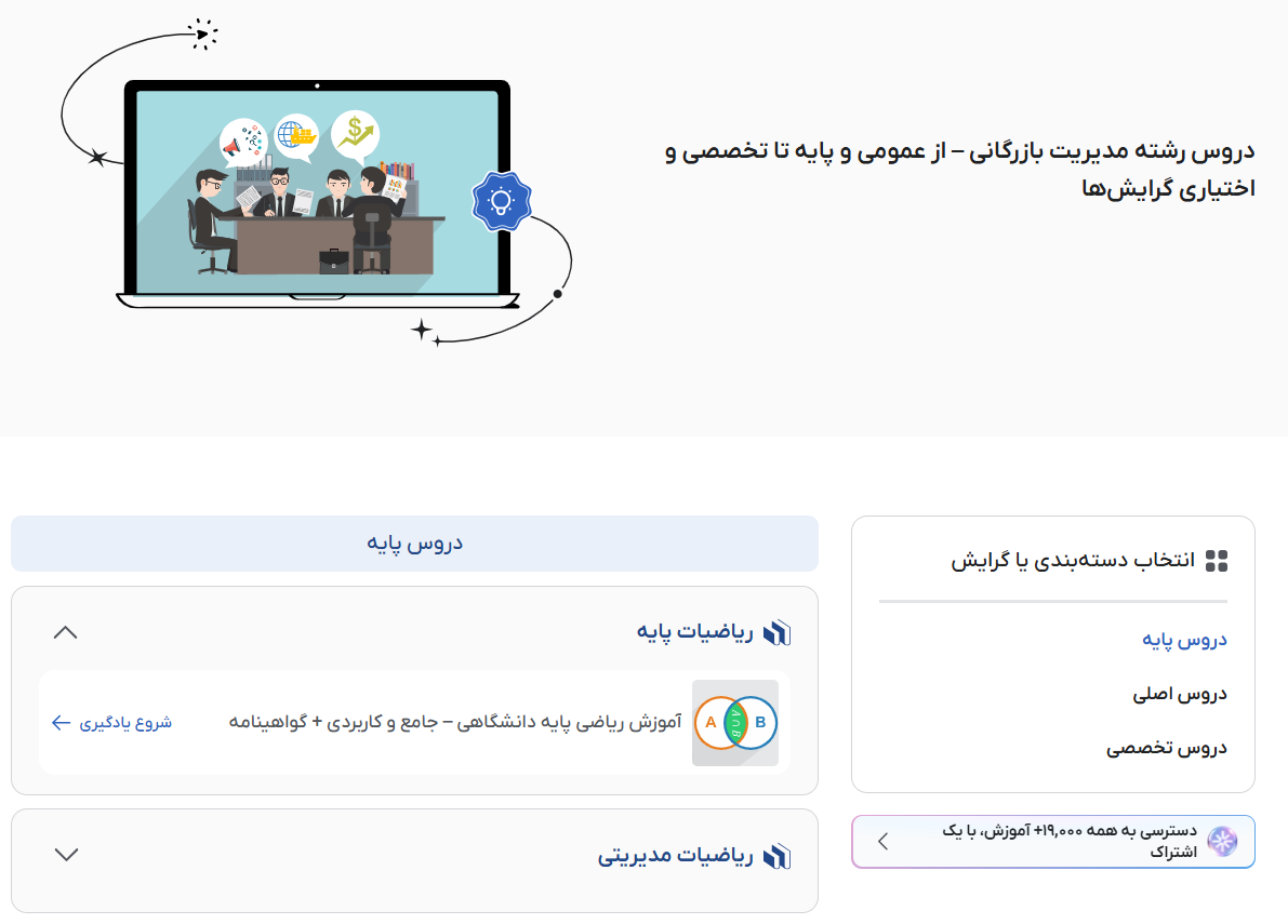 تصویر فیلم آموزش دروس رشته مدیریت بازرگانی فرادرس