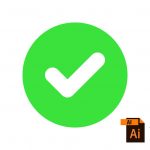 طراحی آیکون تیک در ایلاستریتور – راهنمای گام به گام