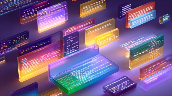 کدهای دسته‌بندی شده در فضاهای نام محلی مختلف در کنار هم