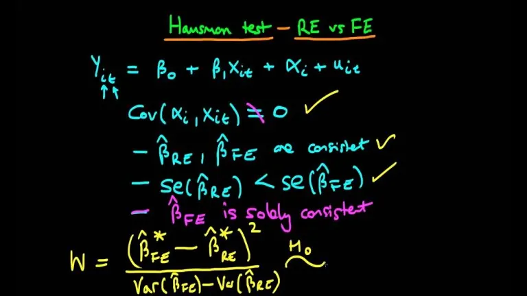 آزمون هاسمن برای داده‌ پانلی (Hausman Test) — به زبان ساده