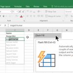 Flash Fill در اکسل – راهنمای کاربردی