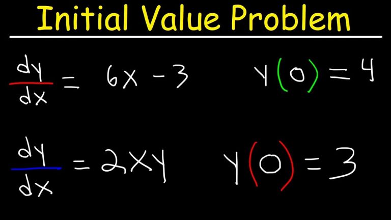 مسئله مقدار اولیه در معادلات دیفرانسیل — به زبان ساده (+ دانلود فیلم آموزش رایگان)