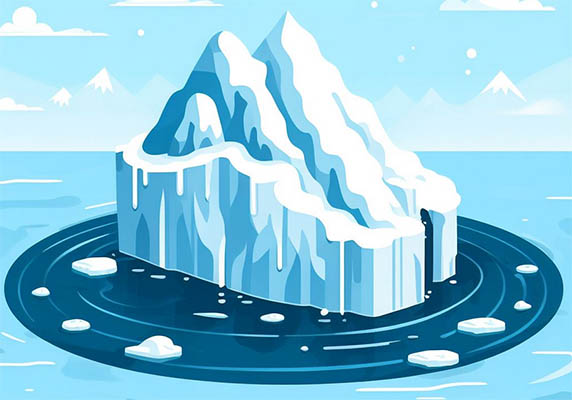 آب شدن کوه های یخی