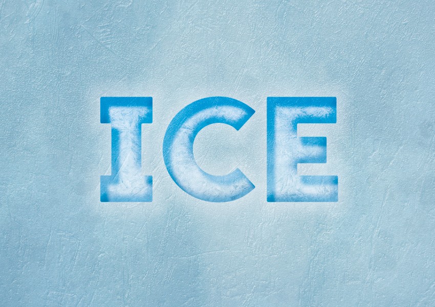 طراحی جلوه متن یخی در InDesign 