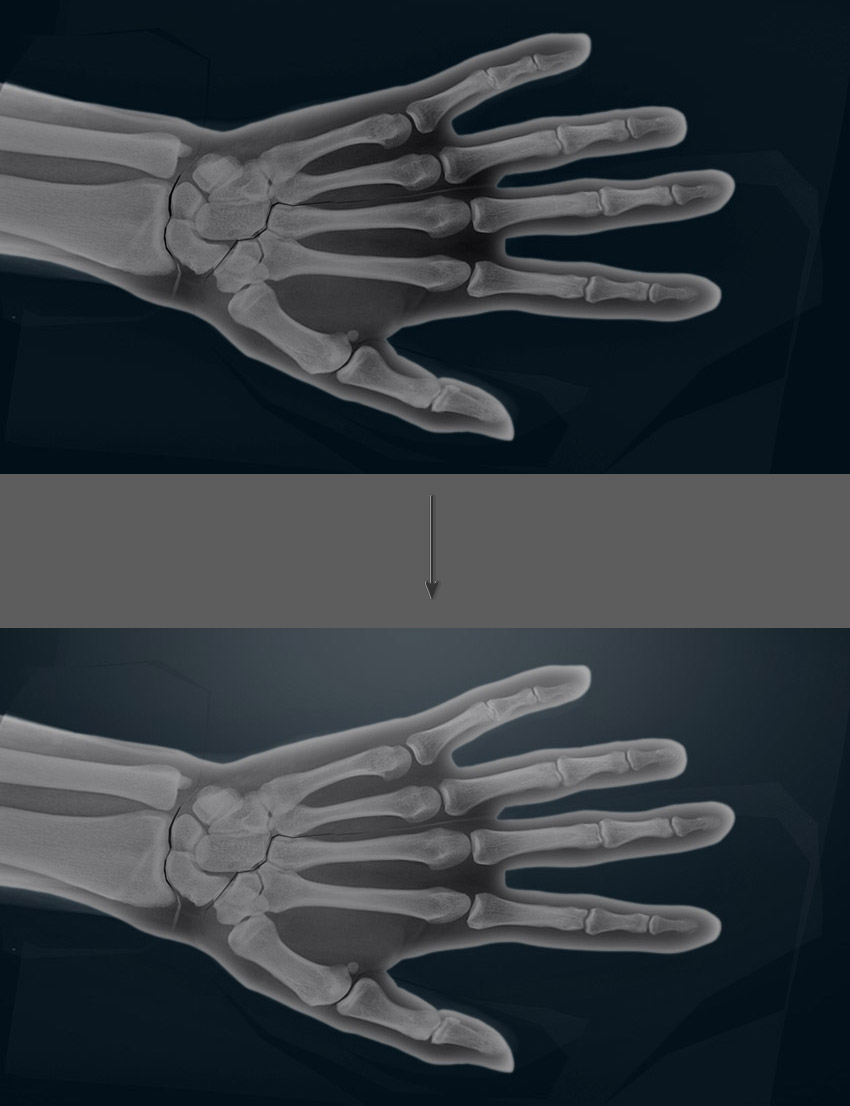 طراحی یک جلوه تصویر اشعه ایکس با فتوشاپ