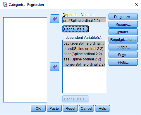 dependent scaling