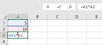 multiply in excel dependent cell