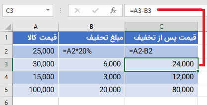 multiply percents in excel dependent cell