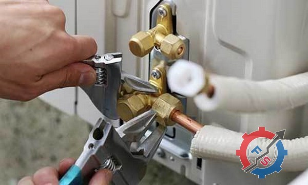 وصل کردن لوله‌های مسی کولر گازی