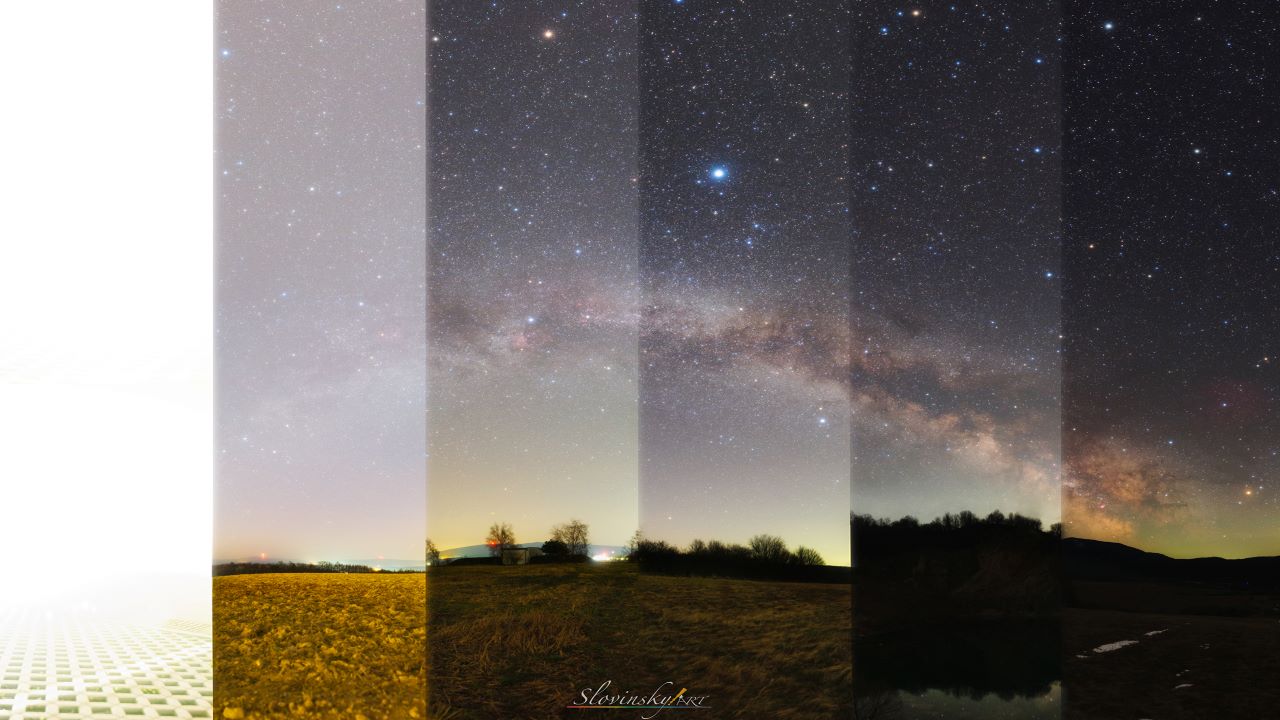 آلودگی نوری در آسمان شب — تصویر نجومی روز