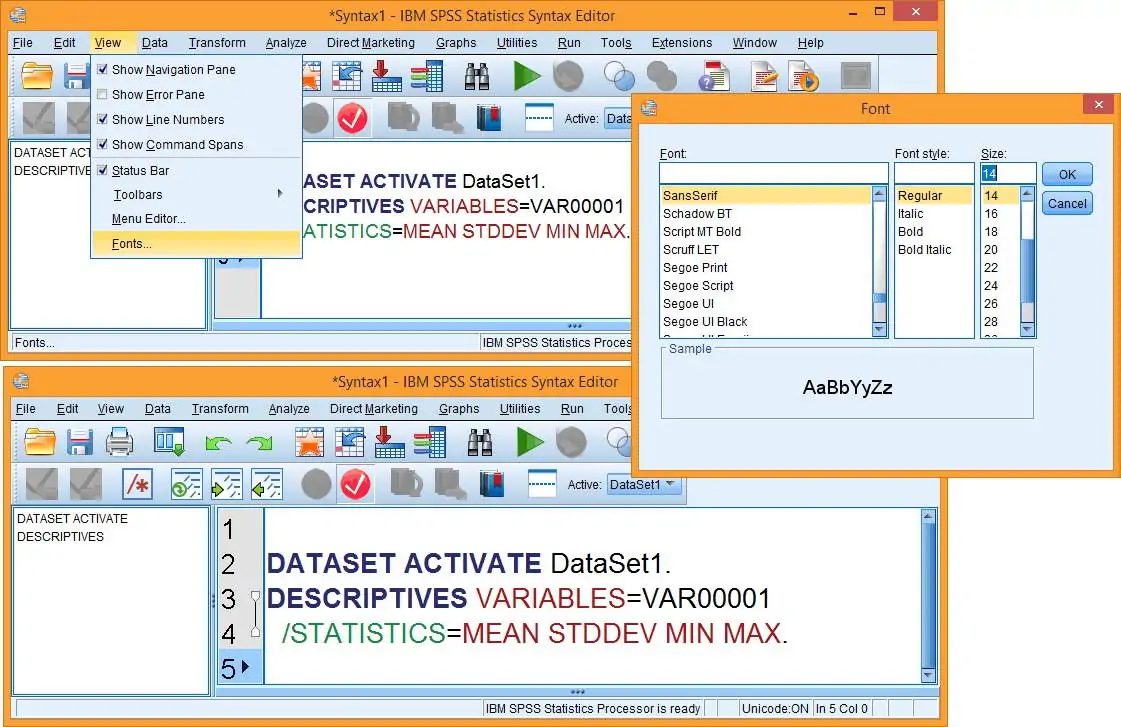 پنجره Syntax در SPSS — راهنمای کاربردی