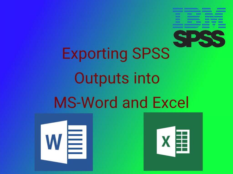 انتقال خروجی SPSS به Word و Excel — راهنمای کاربردی