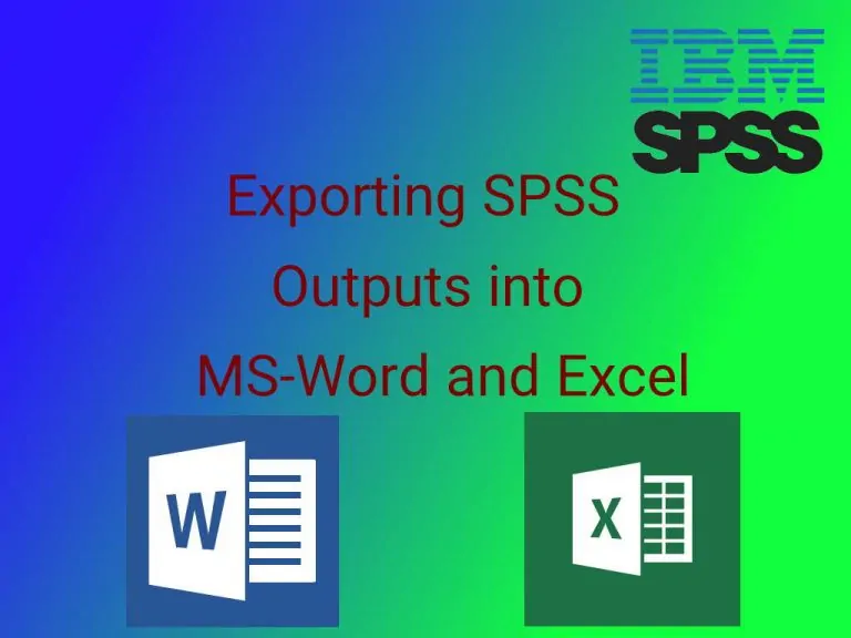 انتقال خروجی SPSS به Word و Excel — راهنمای کاربردی