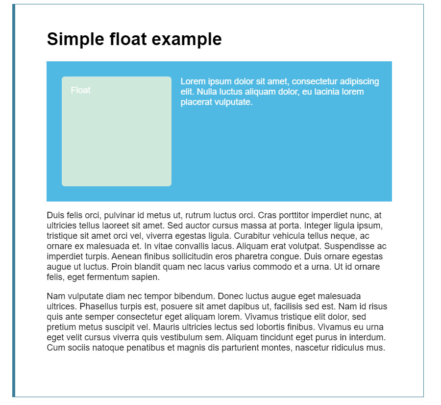 Float در CSS 