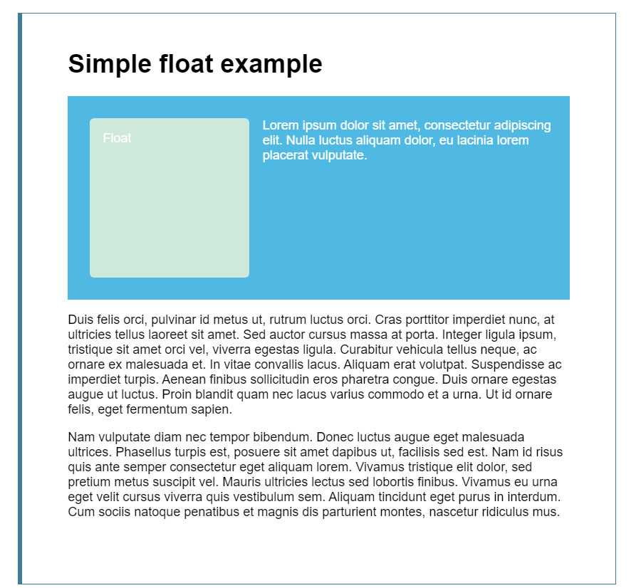 Float در CSS 